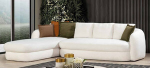 Casa Padrino Luxus Ecksofa Wei 300 x 200 x H. 75 cm - Wohnzimmer Sofa - Wohnzimmer Mbel - Luxus Mbel - Luxus Einrichtung