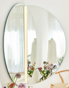Casa Padrino Luxus Eckspiegel 150 x 3,5 x H. 150 cm - Eck Wandspiegel mit LED Streifen - Hotel Spiegel - Boutique Spiegel - Luxus Qualitt