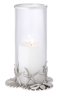 Casa Padrino Luxus Kerzenleuchter Antik Silber  20,5 x H. 31,5 cm - Luxus Deko Accessoires
