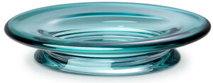 Casa Padrino Luxus Glasschale Trkis  30 x H. 7 cm - Runde Obstschale - Deko Schale aus mundgeblasenem Glas - Luxus Kollektion