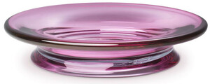 Casa Padrino Luxus Glasschale Pink  30 x H. 7 cm - Runde Obstschale - Deko Schale aus mundgeblasenem Glas - Luxus Kollektion