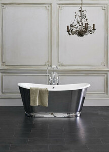 Casa Padrino Luxus Jugendstil Badewanne 167,5 x 76,1 x H. 71,1 cm - Verschiedene Farben - Freistehende Retro Badewanne - Badezimmer Mbel