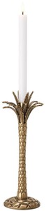 Casa Padrino Luxus Kerzenhalter Vintage Messingfarben  13 x H. 36 cm - Handgefertigter Messing Kerzenstnder im Palmen Design - Luxus Accessoires