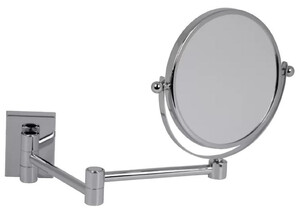Casa Padrino Luxus Kosmetik Spiegel Silber  16 x 40 x H. 25 cm - Verstellbarer Kosmetik Wandspiegel - Badezimmer Schmink Spiegel - Badezimmer Accessoires - Luxus Qualitt - Made in Italy