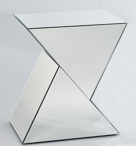 Casa Padrino Designer Spiegelglas Beistelltisch 52 x 38 x H. 60 cm - Luxus Wohnzimmermbel