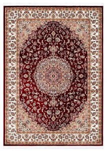 Casa Padrino Teppich mit orientalischen Ornamenten Rot / Mehrfarbig - Verschiedene Gren - Wohnzimmer Teppich