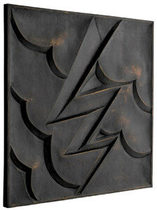 Casa Padrino Luxus Wandrelief Bronze 100 x 4,5 x H. 100 cm - Quadratisches Wandbild - Wohnzimmer Deko - Hotel Deko - Wanddeko - Deko Accessoires - Luxus Mbel - Luxus Qualitt