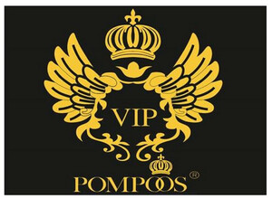 Pomps by Casa Padrino Luxus Designer Fumatte von Harald Glckler Krone VIP Schwarz / Gold 80 x 50 cm - Luxus Deko Accessoires