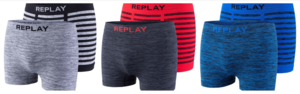 REPLAY 2er Pack Boxershorts Unterhose Seamless Style 04 Herren I101012-001