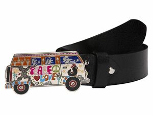 Rave-Craft Ledergrtel Gensheimer X-Art-Grtel 66952 Multicolor VW Bus Schnalle