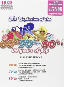Hit Explosion of the 60s / 70s /80s: 30 Years of Pop - 160 Classic Tracks [CD]
