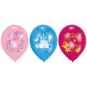 6 Latex Balloons Unicorn Einhorn