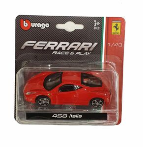 Bburago 18-36001 - Ferrari Race & Play: Modellauto 458 Italia, 1:43