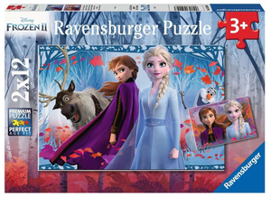 Ravensburger - Disney Frozen /Eisknigin 2 - 2x12 Teile Puzzle Reise ins Ungewisse