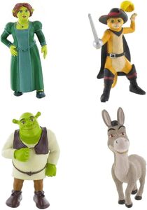 Comansi - Shrek 4er Figuren Set mit Shrek, Fiona, Esel, Kater