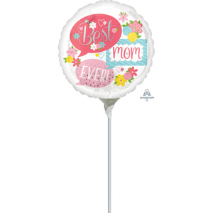 Best Mom Ever - Folienballon 23cm