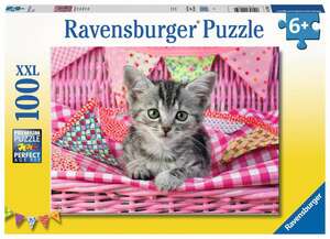 Ravensburger 12985 - Niedliches Ktzchen Puzzle, 100 XXL Teile