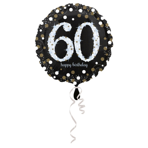 Sparkling Birthday 60. Geburtstag - Folienballon 43cm