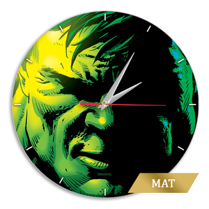 Wanduhr Matt - Hulk Marvel Green