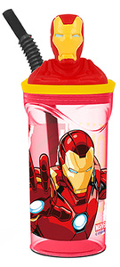 Stor 57778 - Marvel Avengers Ironman, 3D Trinkbecher 360ml