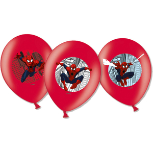 Marvel Spiderman - 6 Latexballons - 27,5 cm