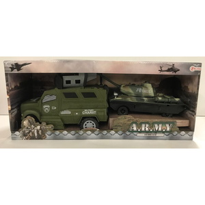Army Vehicles - Militrfahrzeug mit Panzer - Spiel Set