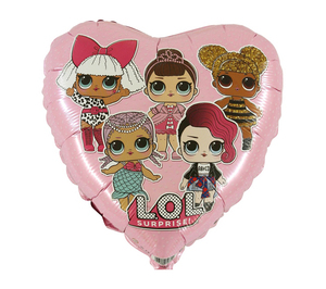 L.O.L. Surprise Rosa - Folienballon Herzform - 43 cm