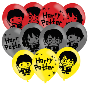 Harry Potter - Chibi 6 Latexballons - 27,5 cm - 4-seitiger Druck