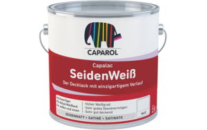 Caparol Capalac SeidenWei 2,5L - Seidenmatter Decklack, Wei