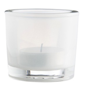 MADAM STOLTZ - 5P366 Teelicht Nordstern Glas: Puristische Eleganz fr warmes Kerzenlicht, Gre: 6 - 6,5 cm (T) x 6 cm (H)