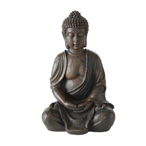 FeineHeimat Buddha Figur sitzend in Meditation 30 cm - Harmonische Gartendekoration fr spirituelle Gelassenheit