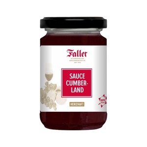 Faller Cumberland Sauce - Traditioneller Schwarzwlder Genuss in einer 260 ml Glas