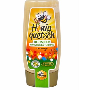 Honig Wernet Traditionsimker im Schwarzwald Honigquetsch - deutscher, cremiger Bltenhonig 350 Gramm