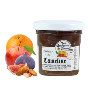 Les Confitures du Climont Confiture Cameline Kamelen Konfitre extra mit Apfel, Orange, Feigen und Ingwer 50g
