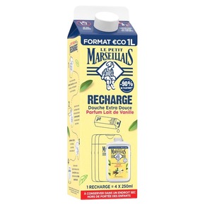 Le Petit Marseillais Flssigseife Vanille Milch 1 Liter Nachfllpack aus Frankreich