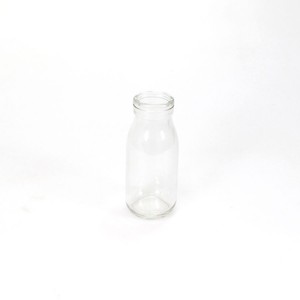 Milchflasche Glas Flasche H14cm 6cm Dekoflasche Saftflasche ca 245ml Blumenvase