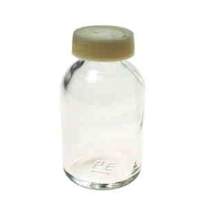 10 Glasflaschen mini H6cm 3cm Lochdeckel  ca20ml Flasche Glas Minivase Vase