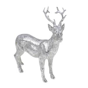 Hirsch Figur stehend silber antik glnzend ca L15cm H16cm Weihnachten Reh Wild 
