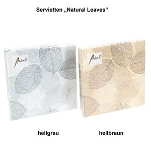 20 Servietten Natural Leaves 3-lagig 33x33cm Tissue Blatt Bltter Natur Herbst
