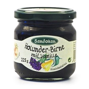 Holunder-Birne Fruchtaufstrich mit Vanille (225 g)
