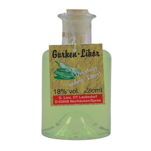Gurkenlikr in der Apothekerflasche (0,2 l / 18 % vol.)