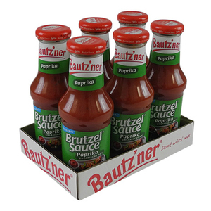 Bautzner Brutzel Sauce Paprika Ungarische Art 6er Pack (6 Flaschen  250 ml)