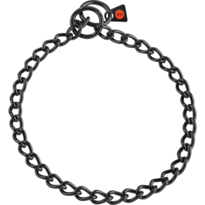 Edelstahl Halskette Inox Kettenhalsband 3mm schwarz runde Glieder