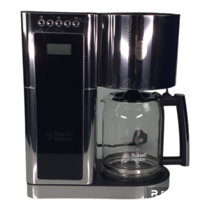 B-Ware Russell Hobbs Filterkaffeemaschine Elegance Glas Kaffemaschine Edelstahl Schwarz