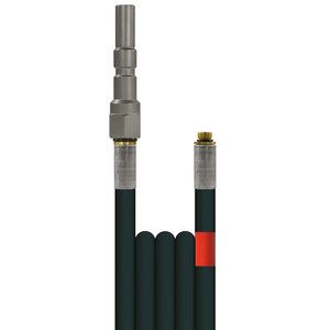 10m Rohrreinigungsleitung Polya, DN5, schwarz, Stecknippel KEW-Profi auf 1/8 Zoll Aussengewinde, max. 20-C, max. 120bar