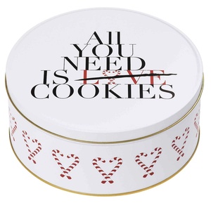 WINTERZEIT Keksdose All you need is love Cookies wei D17cm