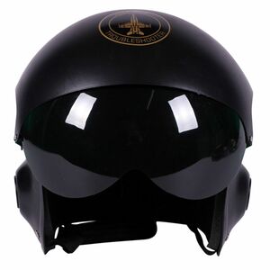 Kampfpiloten Helm schwarz Air Force Kostm-Zubehr