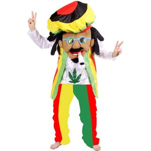 Hippie Kostm Jamaika Rastaman Bob fr Herren