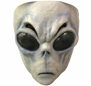 Alien Maske grau Science Fiction Kostm Zubehr fr Erwachsene