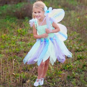 Schmetterling Kostm Aurora inkl. Flgeln und Feenstab fr Kinder